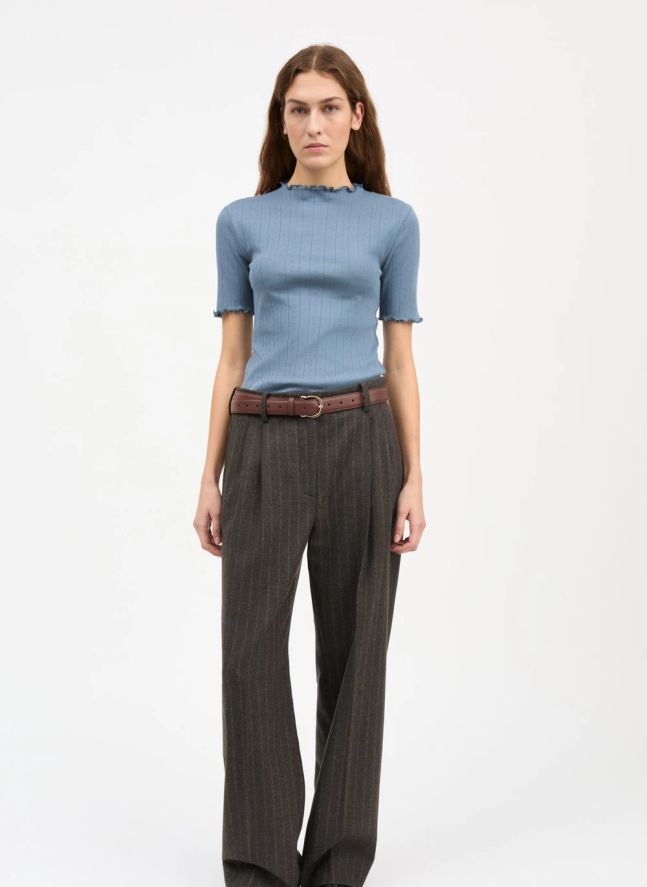 T-shirt Edie Coton Bio | Bleu gris