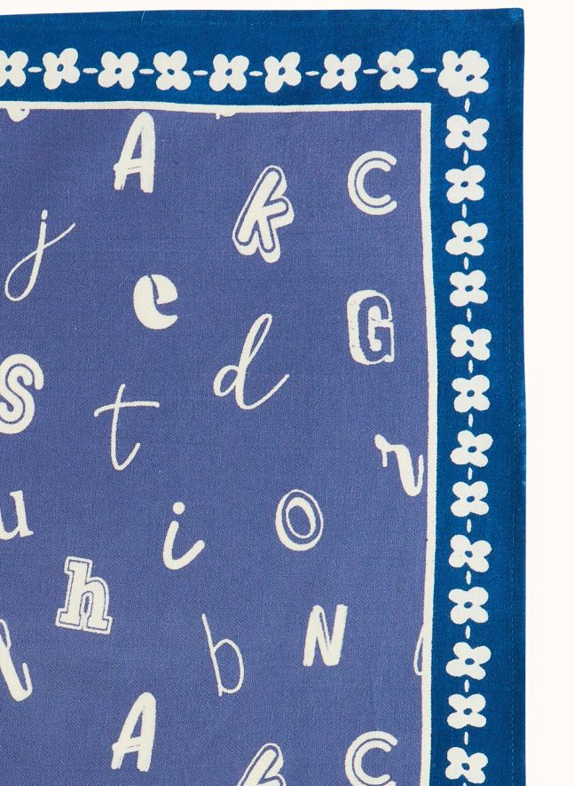 Little Manika Alphabet Scarf | Blue