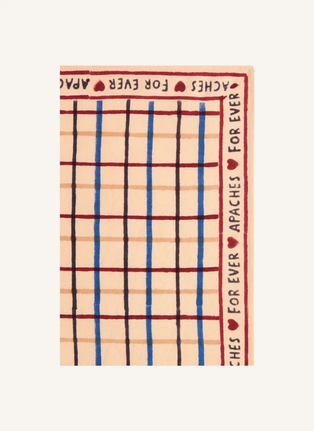 Petit Foulard Manika Carreaux | Beige