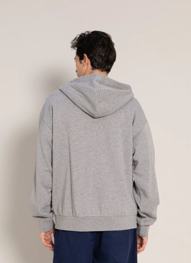 Sweat Capuche Mambo Coton Bio | Gris chiné
