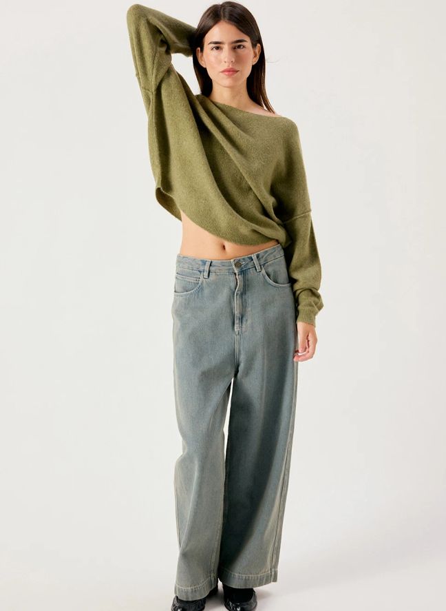 Pull Damsville Laine | Vert kaki