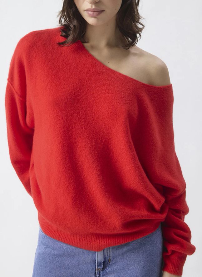 Pull Damsville Laine | Rouge