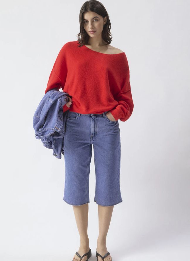 Pull Damsville Laine | Rouge