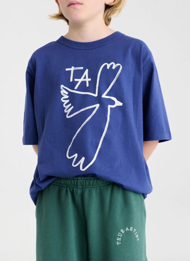 T-shirt N°5 Coton Bio | Bleu marine