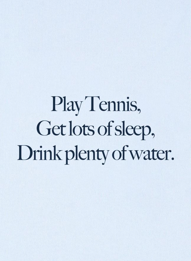 T-shirt Play Tennis Coton Recyclé | Bleu ciel