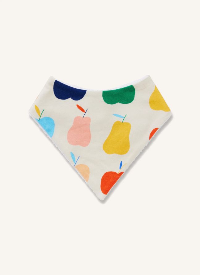 Bavoir Fruits Coton Bio | Ecru