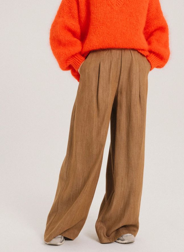 Pantalon Fluide Devrig | Ocre