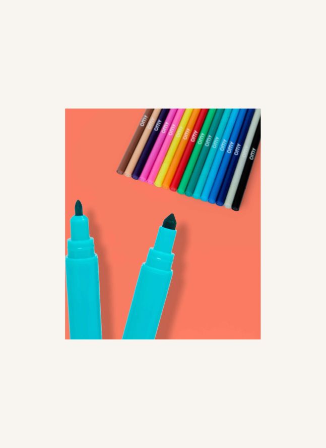 Ultra-Washable Felt Pens - Box of 16
