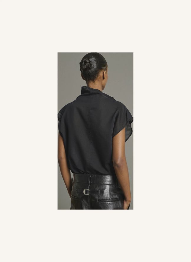 Blouse Izumi Coton Bio et Soie | Noir