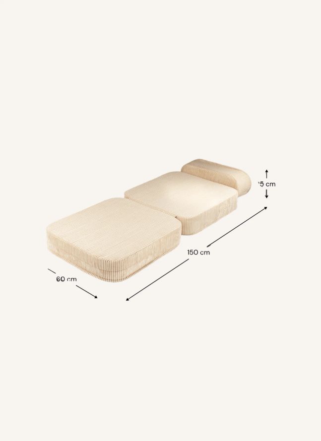 Fireside chair in corduroy | Light brown