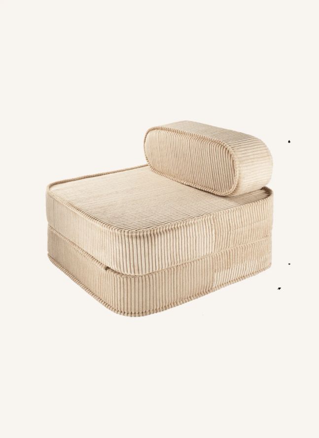 Fireside chair in corduroy | Light brown