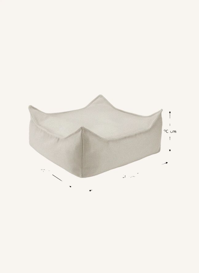 Pouf ottoman d'extérieur | Sable