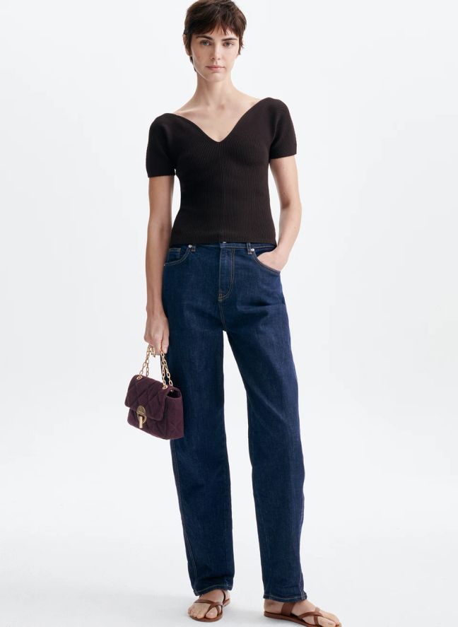 Top Helia | Marron foncé