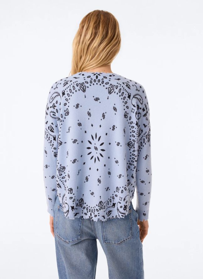 Pull Mela Bandana Cachemire | Bleu