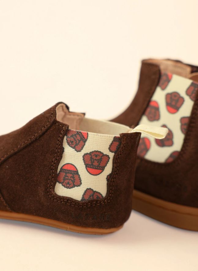 Chaussons Oscar Chiens | Chocolat