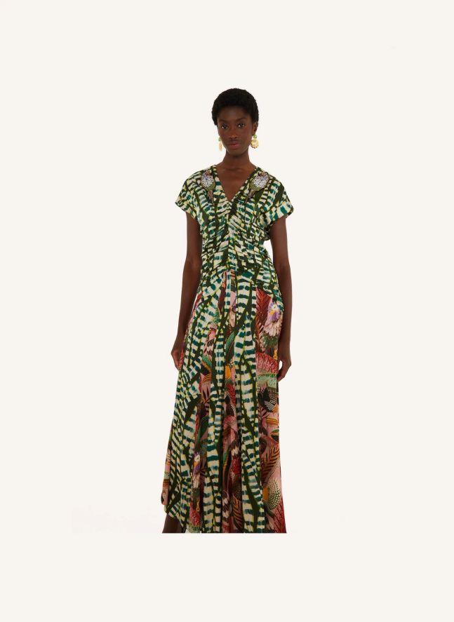 Robe Birds and Leaves | Vert