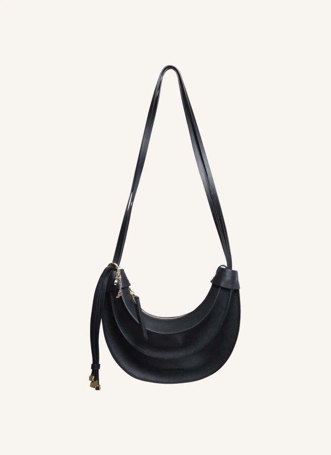 Sac Banana Small Cuir | Noir
