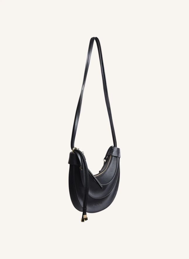 Sac Banana Small Cuir | Noir