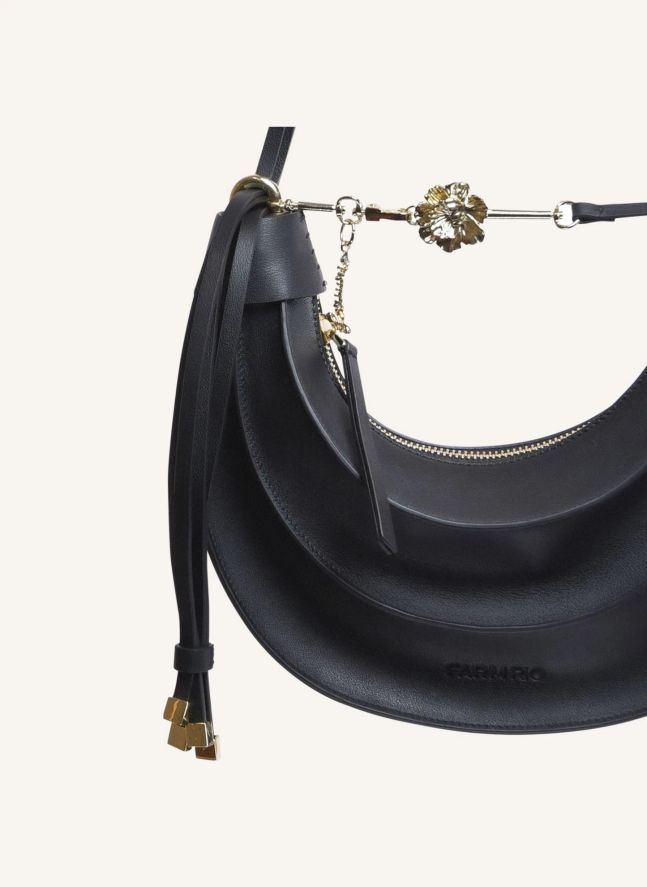 Sac Banana Small Cuir | Noir