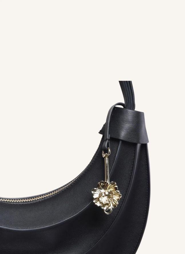 Sac Banana Small Cuir | Noir