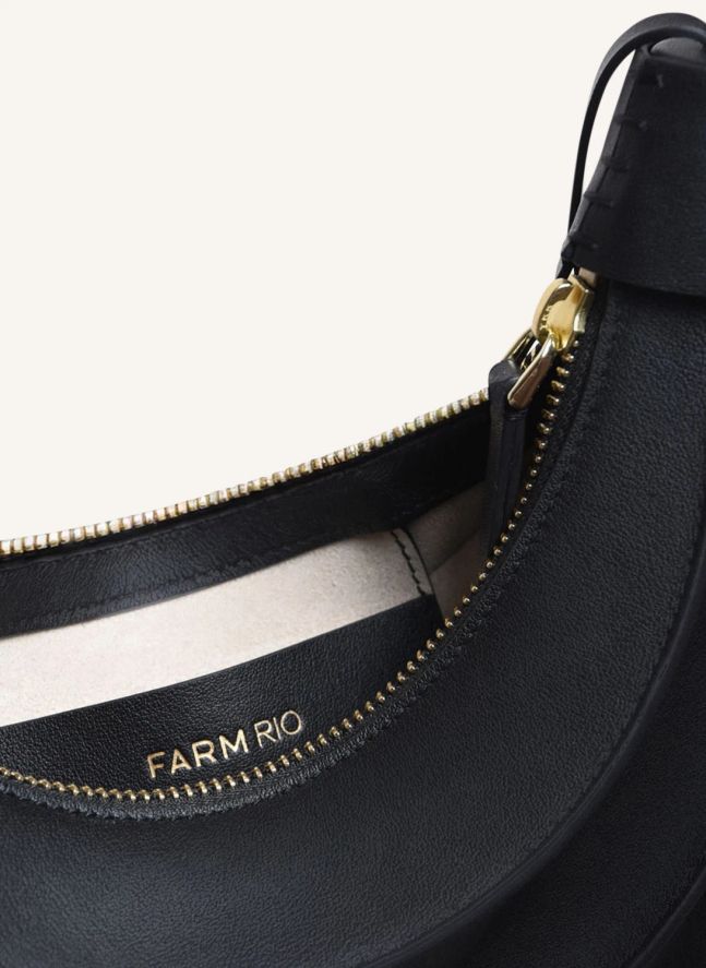 Sac Banana Small Cuir | Noir