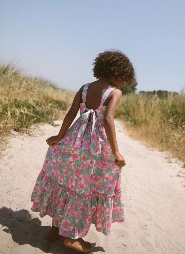 Robe Belle Fleurs | Rose