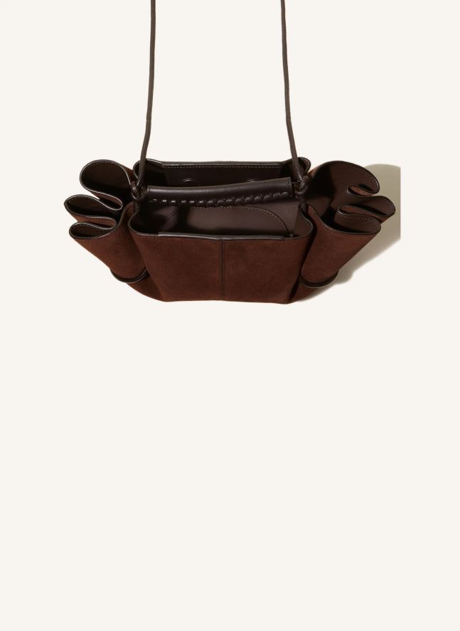 Sac Arta Mini Suède | Marron foncé