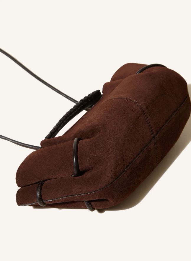 Sac Arta Mini Suède | Marron foncé