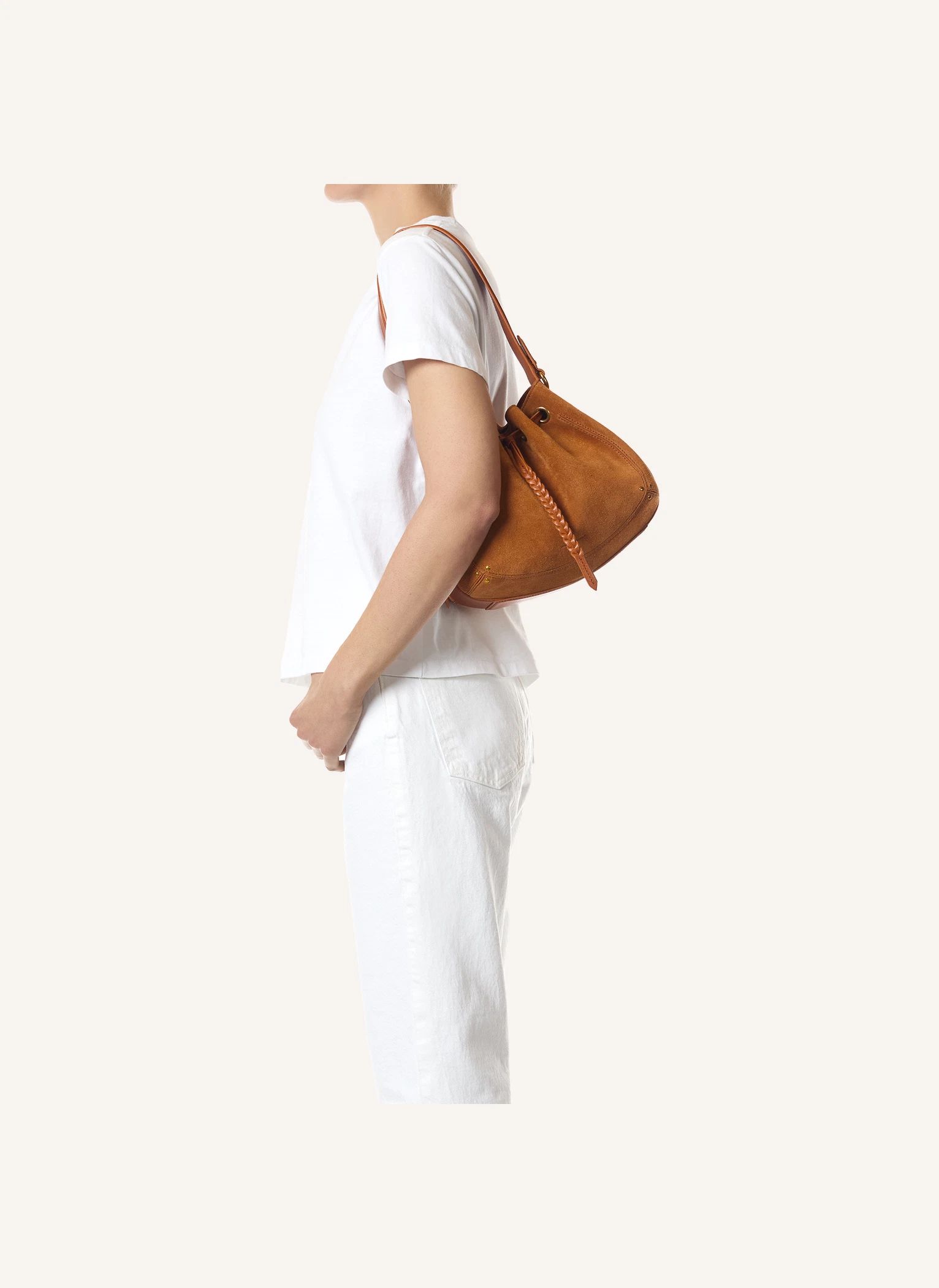Sac Andy Croute Velours | Caramel- Image produit n°1