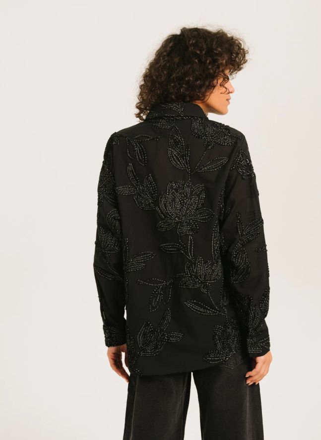 Chemise Enora Broderies | Noir