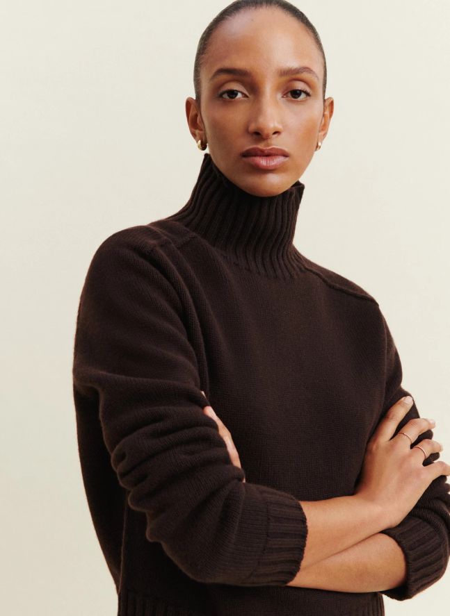 Pull Alix Cachemire | Chocolat