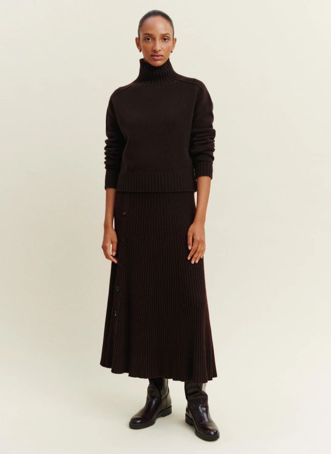 Pull Alix Cachemire | Chocolat
