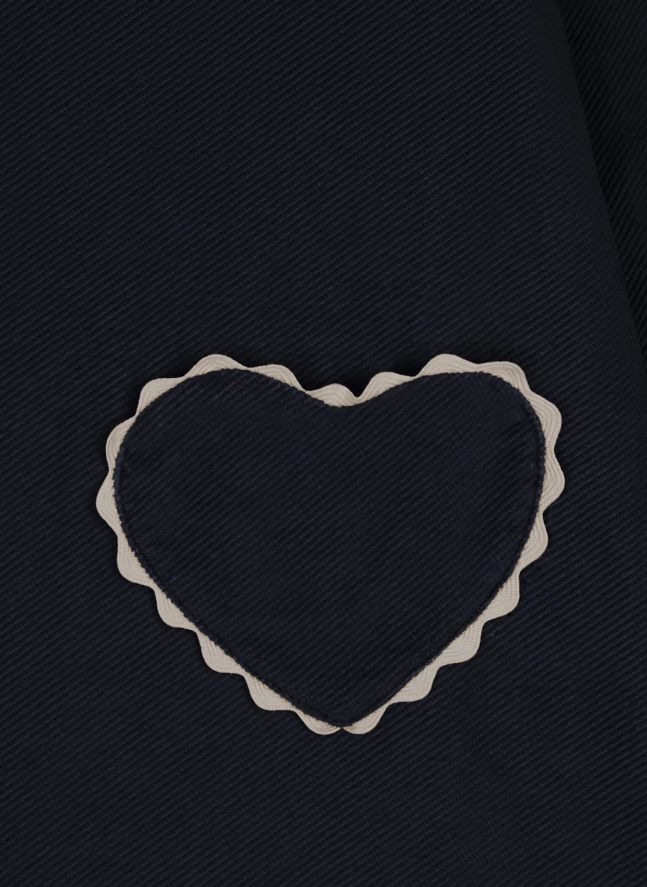 Robe Clotilde Velours  | Bleu nuit