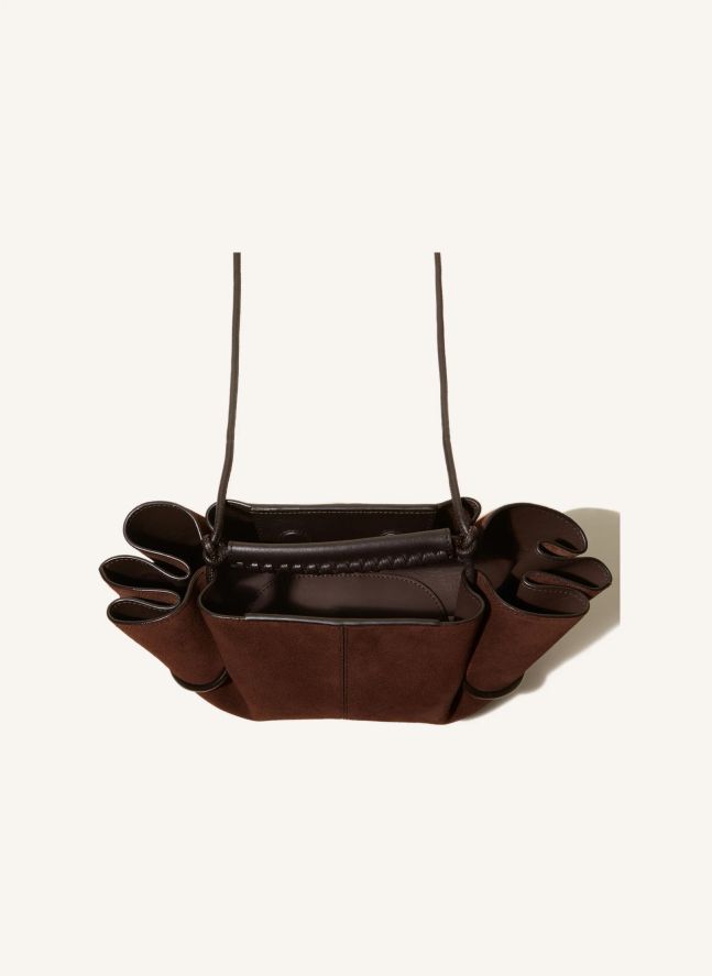 Sac Arta Mini Suède | Marron foncé