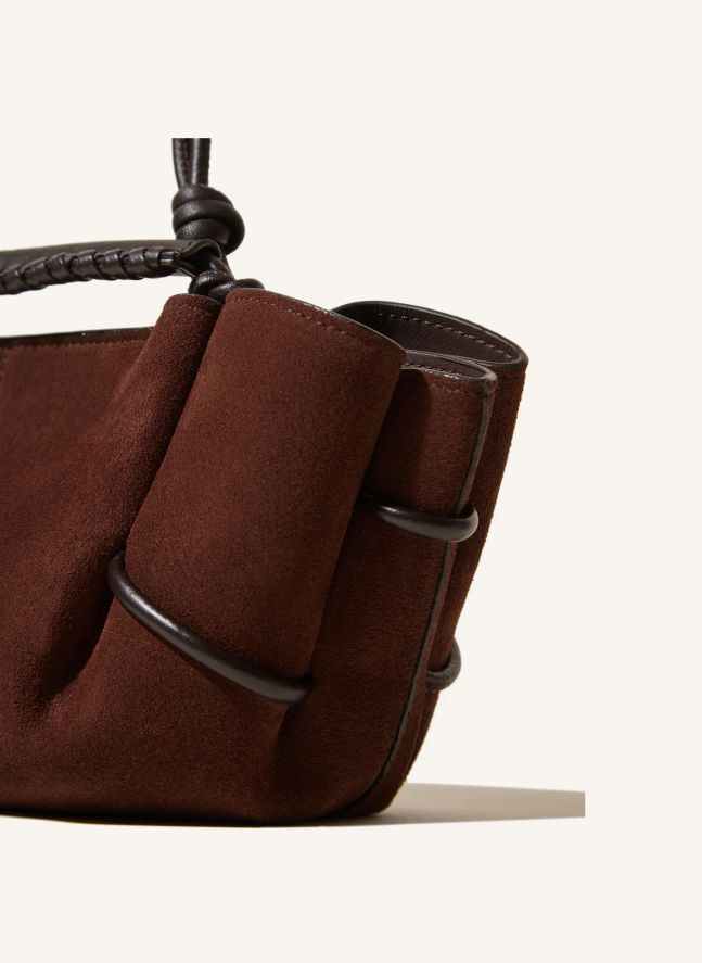 Sac Arta Mini Suède | Marron foncé