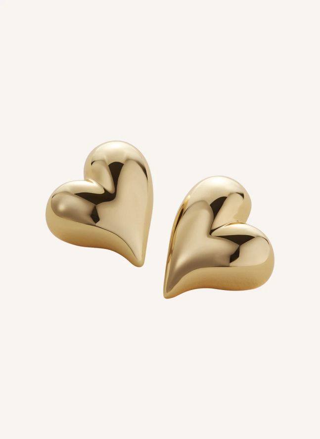 Boucles d'Oreilles Art Heart | Doré