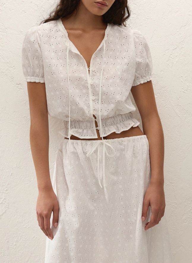 Top Santana Coton | Blanc