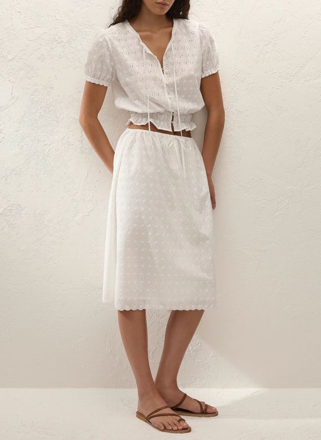 Top Santana Coton | Blanc