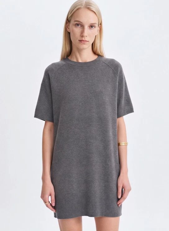 Robe Hermione Laine Mérinos | Gris chiné