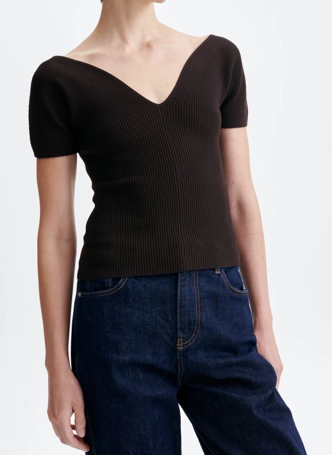 Top Helia | Marron foncé
