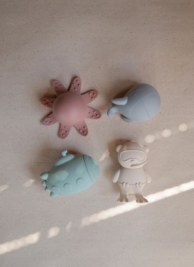 Sealife bath toys - Set of 4
