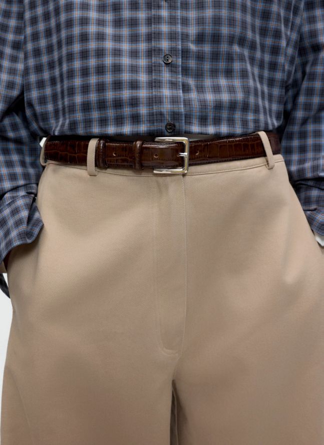 Ceinture Crocodile | Marron