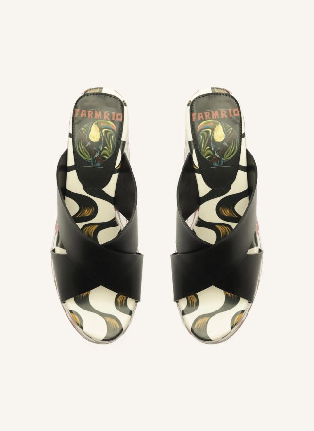 Copacabana Platform Sandals | Black