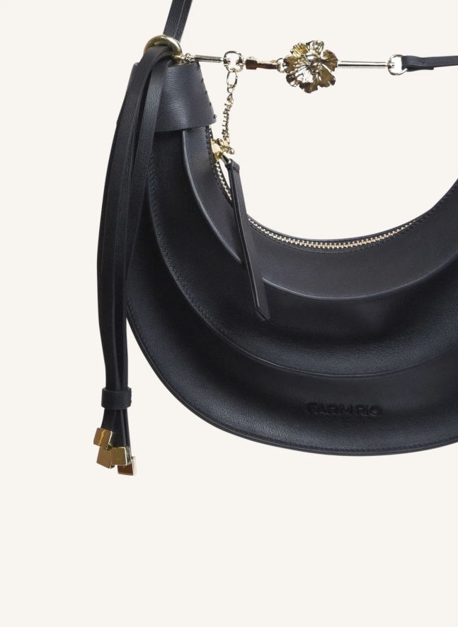 Sac Banana Small Cuir | Noir