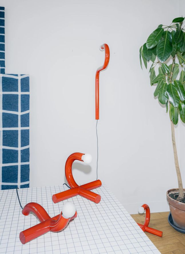 Lampe à poser La Tre | Rouge