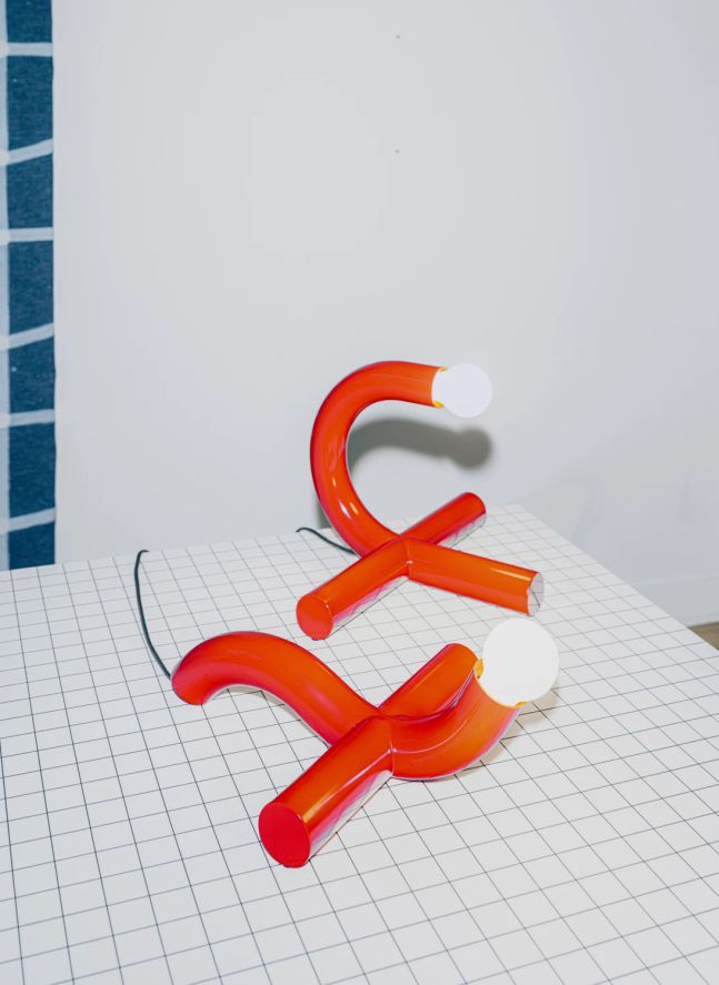 Lampe à poser La Tre | Rouge
