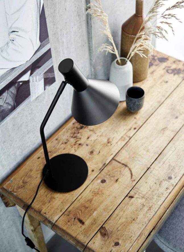 Lampe à poser Lyss, Toni Rie | Noir mat