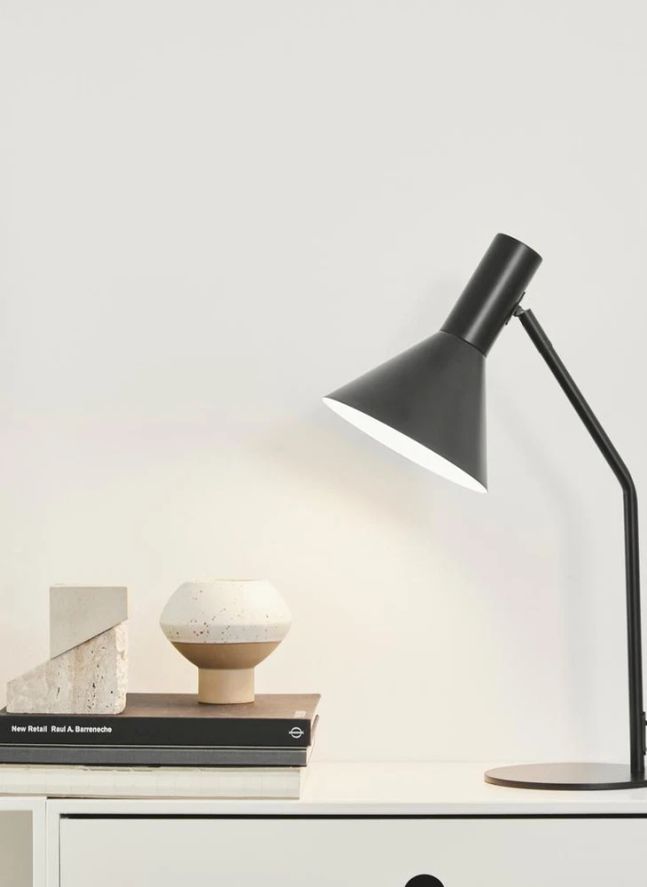 Lampe à poser Lyss, Toni Rie | Noir mat