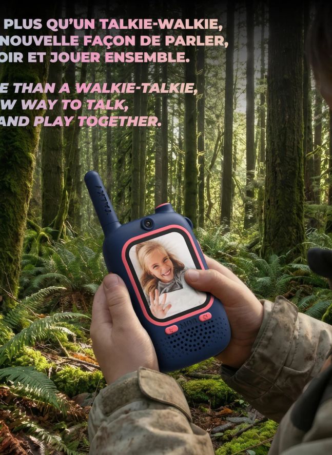 Talkie Walkie vidéo | Bleu marine