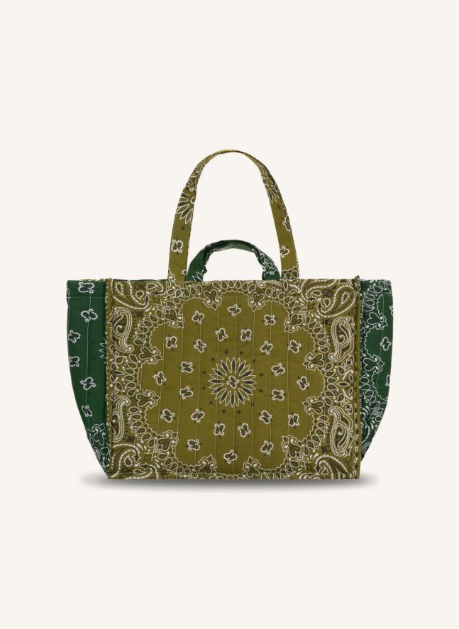 Maxi Cabas Trèfle Coton | Vert